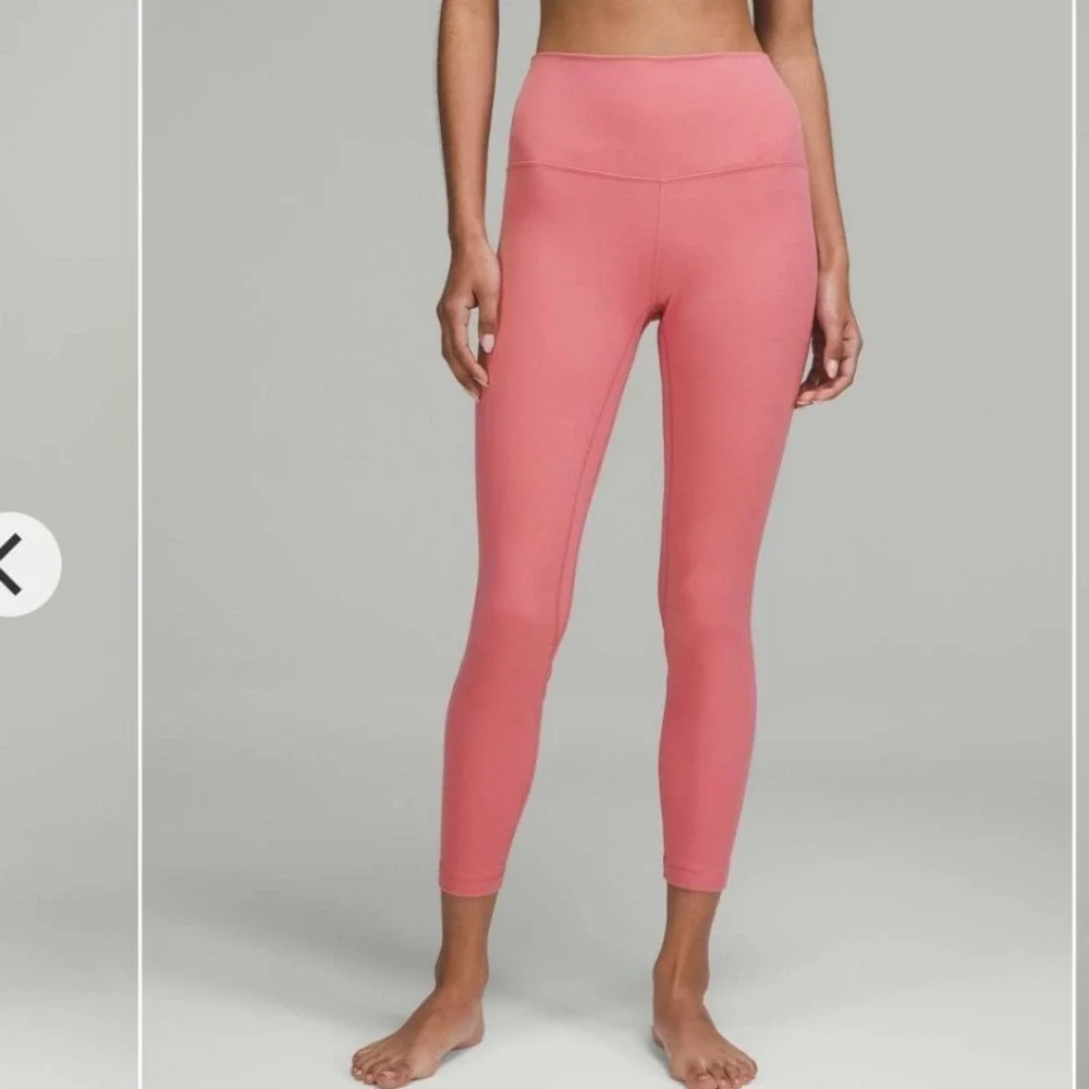 Lululemon Align High-Rise Pant 25 Size 2 Guava Pink W5CTCS Nulu Leggings - Picture 3 of 11